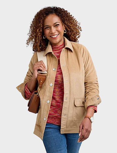Fleece Lined Cord Jacket - LA481